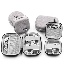 Fashion Portable Data Cable Storage Bag Outdoor Earphone Organizer Digital Gadget Box Charger U Disk Protection Case 240119