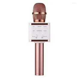 Microphones Wireless Karaoke Bluetooth Microphone Portable Handheld Speaker Player Machine For Kids Adults Home KTV Party