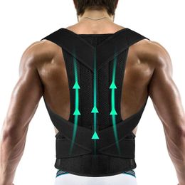 Posture Corrector for Unisex Adjustable Upper Back Brace Support for Humpback Relieve Pain Straightener Universal 240123