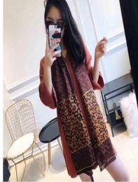 Designer silk scarf for women Ladies Leopard Printed shawls scarfs Pashmina fashion long ring 180x90cm Christmas gift1047896