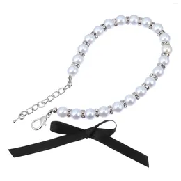 Dog Collars Necklace Pet Pearl Collar Cat Pearls Cats And Dogs Imitation Wedding White Jewellery