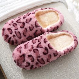 Slippers Women Fluffy Home Soft & Comfortable Leopard Pattern Indoor Slides