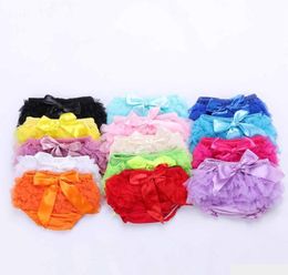 Baby Skirt Ruffles Chiffon Bloomer Tutu Skorts Infant Cotton Bow PP Shorts Kids Lovely Skirt Diaper Cover Underwear Skirts YFA5556034792