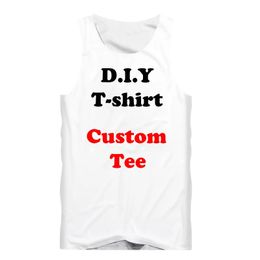 3D Print Diy Custom Design Fashion Men Tank Top Fitness Undershirt Womens Sexy Vest Drop Wholesalers For Drop Shipper 240202