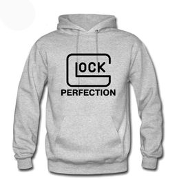 Glock Perfection Shooting Hoodie Unisex style Crewneck Sweatshirt Mens Hoodies Tracksuit Warm Fleece Clothes Sweat Homme 240202