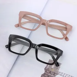 Sunglasses 1PC Fashion Oversized Square Reading Glasses Men Women High-definition Large Frame Presbyopia Eyeglasses Diopter 0- 3.00