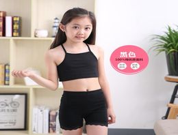 Girls Bra camisole girl cotton vest child world of tank girls underwear candy color girls tank tops kids clothing models6326543