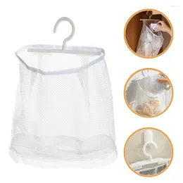 Storage Bags Breathable Mesh Hanging Bag Travel Space Saving Polyester For Home