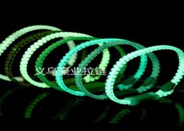 20PCS Luminous Glow In The Dark Zipper Bracelet Unisex Zip Bangle Night Light Wristband Stress Relief Anxiety Needs Toys Pa9824797