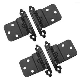 Kitchen Storage 10pcs Self Closing Overlay Flush Cabinet Hinge Heavy Duty Door Cupboard Hinges 7x4x3cm For All Cabinets Furniture