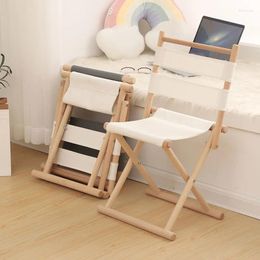 Camp Furniture Comfortable Modern High Quality Lightweight Wooden Folding Rattan Wicker Director Chair Durable Wood Wholesale Bulk Sale