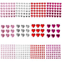 Nail Art Decorations 12 Sheets Love Money Heart Rhinestone Sticker Jewlery Self Adhesive Rhinestones Acrylic Stickers