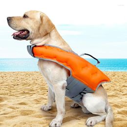 Dog Apparel Inflatable Swimming Suit Life Jacket Vest Pet Supplies Easy To Carry Inflator