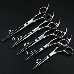 5556657 Hair Scissors Professional Hairdressing Set Cutting Barber Shears High Quality Personality 240126