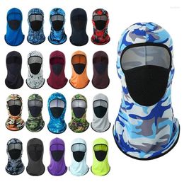 Berets Outdoor Ride Camouflage Shade Men Balaclava Beanie Breathable Spring Summer Cycling Cap Camping Hunting Military Caps Wholesale