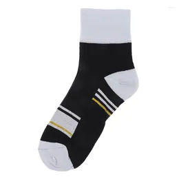 Men's Socks 1Pairs High Quality Pure Cotton Spring Striped Casual Anti-odor Run Sports Men Gift