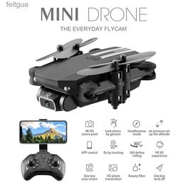 Drones LS-MIN Mini WiFi FPV RC Drone with 4K 1080P HD Camera Altitude Hold Mode 4CH Foldable Quadcopter RTF Helicopter Kid Toys Gift YQ240213