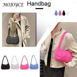 Shoulder Bags Quilted Women Hand Casual Cheque Cotton-Padded Bag Fashion Winter Simple Solid Colour Warm Elegant For Shopping Travel