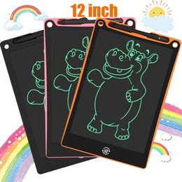 12 Inch LCD Writing Tablet Learning Education Toys For Children Drawing Board Girls Children's Magic Blackboard 240124