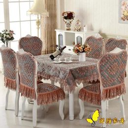 Table Cloth Red Square Chair Covers Cushion Tables And Chairs Bundle Cover Lace Round Set Tablecloths