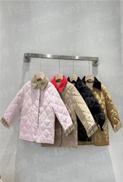 Fashion Kids Jackets Down Coats Designer Boys Girls Puffer Coat Plaid Pattern Child Jacket Children Outwear7310945