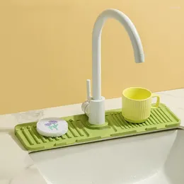 Table Mats Faucet Splash Guard Draining Tray Mat Washable Bathroom Kitchen Absorbent Sink Pad Catcher