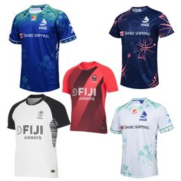 Fijian Drua rugby jersey home away shirt FIJI jerseys Customised Name and Number tshirt 240130