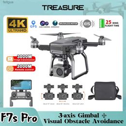 Drones F7 / F7S 4K PRO Drone Professional HD Camera With 3-Axis Gimbal Aerial Photography 5G GPS Obstacle Avoidance RC Quadcopter YQ240213