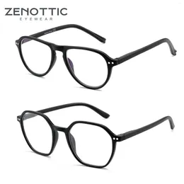 Sunglasses ZENOTTIC 2024 Pilot Anti Blue Light Blocking Reading Glasses Fashion Aviator Optical Frame For Unisex Presbyopic Eyeglasses