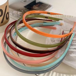 Hair Clips French Fine Edge Acetic Acid Headband Simple Jelly Coloful Non-Slip Band Tooth Steel Wire Accessories