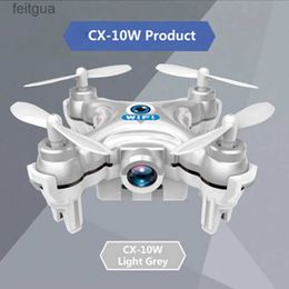 Drones Mini RC Helicopter Cheerson CX-10W Upslon CX-10WD Quadrocopter With Camera Remote Control FPV WIFI Drone YQ240213