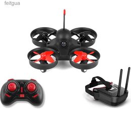 Drones RTF Micro FPV RC Racing Quadcopter Toys w/ 5.8G S2 800TVL 40CH Camera / 3Inch LS-VR009 Goggles VR Headset Helicopter Drone YQ240211