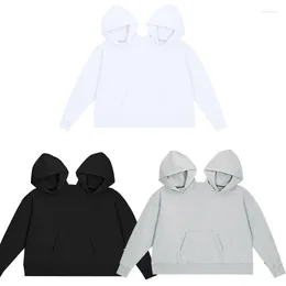 Women's Hoodies Double Hoodie For Couples Sweatshirts Essentials Oversized Intimate Pullover Aesthetic Clothing Tracksuit Long Sleeeve