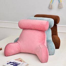 Ultra Soft Memory Foam Reading Pillow Office Sofa Bedside Back Cushion Bed Lumbar Support Cushions Backrest Backs Rest 240129