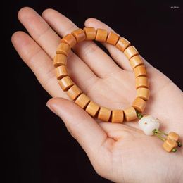 Strand Handstring Sandalwood Buddha Beads Single Circle Men's Bracelet Cultural And Amusement Wooden Charcoal Burnt Kitten