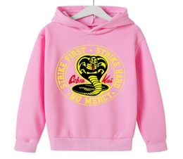 Thai Venomous Snake Cobra Kai Hard Strike Hoodies Sweatshirt Print Trend boy Pullover HipHop Hooded Crewneck Streetwear clothes8512844