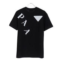 Mens t Shirt Designer Men Tshirt Man Black Tee Womens Clothes Cotton Short Sleeve Summer Design Trendy Brand Triangle Round Neck Loose Fitting Size