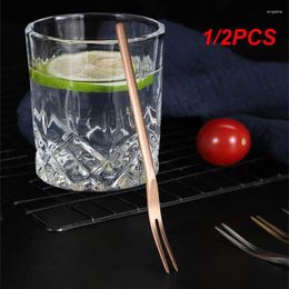 Forks 1/2PCS Fork Comfortable Feel Smooth Edges Tableware Dining Not Prone To Ageing Fine Pointed Teeth Cake Dessert