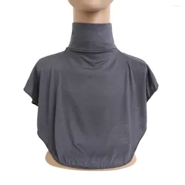 Ethnic Clothing H010 Soft Cotton Jersey Neck Cover Ramadan Hijab Turtle False Collar Neckwrap Islamic Accessories