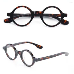 Sunglasses Frames Hand Made Small Vintage Round Eyeglass Full Rim Acetate Glasses Men Women Prescription Optical Eyewear