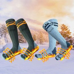 Men's Socks Cold Weather Heating Rechargeable Intelligent Battery Powered For Outdoor Sports Camping Hiking Skiing