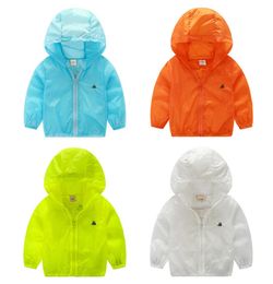 Spring Summer Casual Hooded Boys Girls Outerwear Character Kids Jackets for Boys Girls Sunscreen Clothing Collapsible1882846