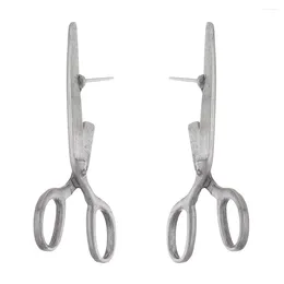 Stud Earrings Simple Scissors For Men Women Korean Fashion Clipper Pendant Jewellery Accessories Party Gift 2024 Trend