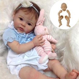 19 Inch Raven Kit Bebe Reborn Baby Doll Parts Vinyl Unpainted Unfinished Blank Mould DIY Toy 240119