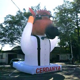 Inflatable Donkey Head 5m/16.4ftH with blower Air Blown Products /Giant Outdoor Pop Up Animal Model For Event Exhibition