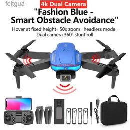 Drones 4K HD Camera WiFi FPV Altitude Hold RC Quadcopter 2.4G Smart Obstacle Avoidance Headless Mode Remote Control Drone YQ240211