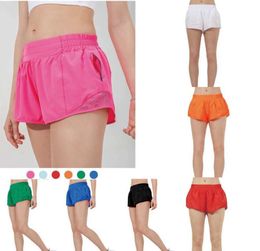 2024 designers lululemens womens yoga Shorts Fit Zipper Pocket High Rise Quick Dry Womens Train Short Loose Style Breathable gym Quality 0995ess