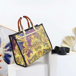 2023 New Tote Bag Printed High Quality Women's Handbag 75% factory direct sales
