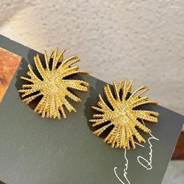 Stud Earrings Europe And America Vintage Temperament Metal Fireworks For Women's Daily Jewellery Gifts