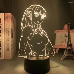 Night Lights Acrylic Led Light Lamp Anime Fire Force For Bedroom Deco Manga Birthday Gift 3d Maki Oze